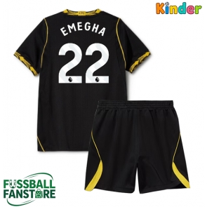 Chelsea Emmanuel Emegha #22 Replik Auswärtstrikot Kinder 2026-27 Kurzarm (+ Kurze Hosen)